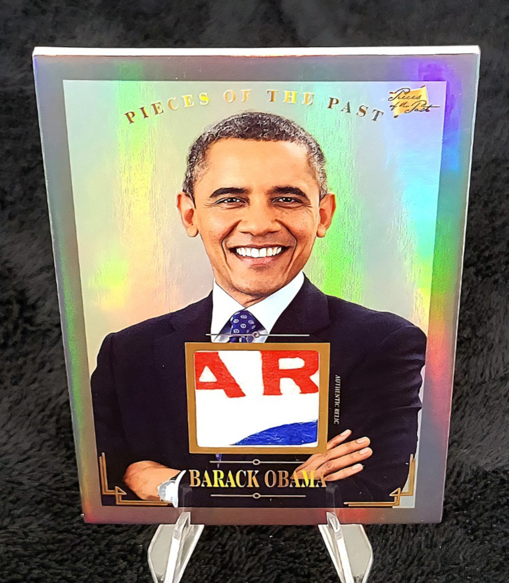Rare President Barack Obama Authentic Pennant Relic Card